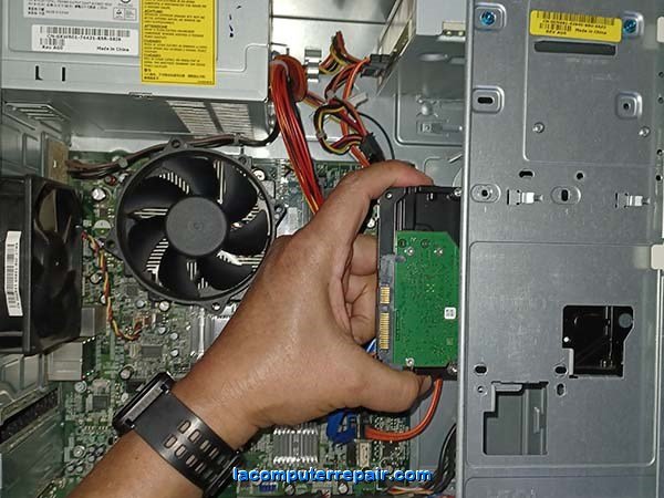 pc hard drive installation on a Dell Inspiron 530