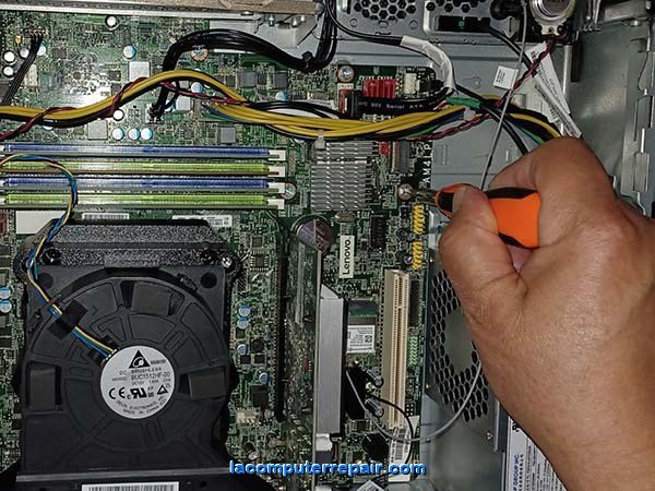 Desktop motherboard installation on Lenovo Thinkcentre